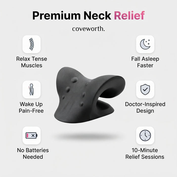 Cervical Neck Relief Pillow – Gravity Traction for Neck Pain & Better Sleep