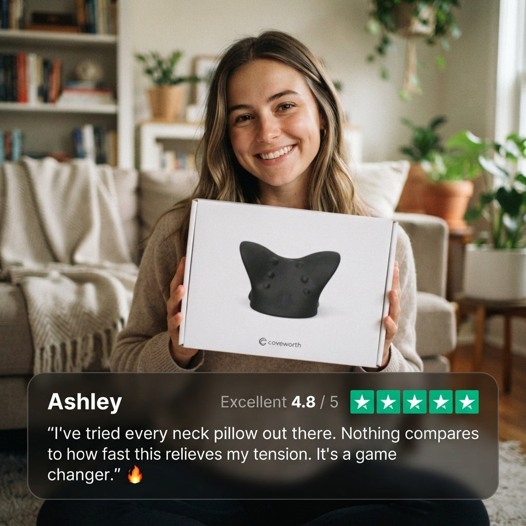 Cervical Neck Relief Pillow – Gravity Traction for Neck Pain & Better Sleep